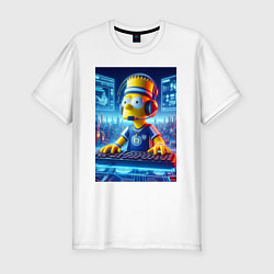 Футболка slim-fit Cool Bart Simpson - esport, цвет: белый