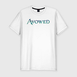 Мужская slim-футболка Avowed logo
