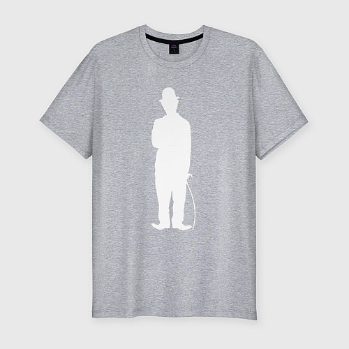 Мужская slim-футболка Чаплин / Меланж – фото 1