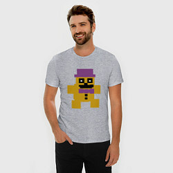 Футболка slim-fit Fnaf psychic friend, цвет: меланж — фото 2