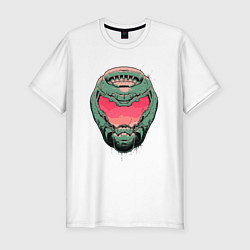 Футболка slim-fit Pink Doomguy, цвет: белый