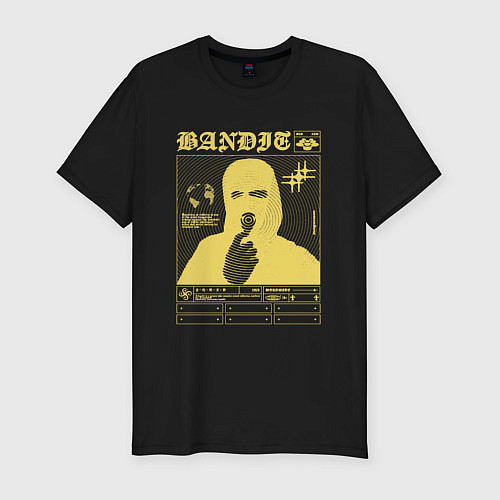 Мужская slim-футболка Bandit streetwear / Черный – фото 1