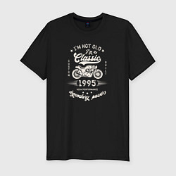 Футболка slim-fit Классика 1995, цвет: черный