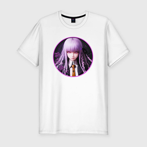 Мужская slim-футболка Кёко Киригири: Danganronpa / Белый – фото 1