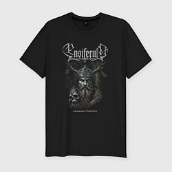 Мужская slim-футболка Ensiferum Unsung Heroes White Logo