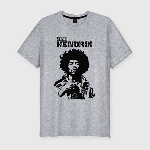 Мужская slim-футболка Johnny Allen Hendrix / Меланж – фото 1