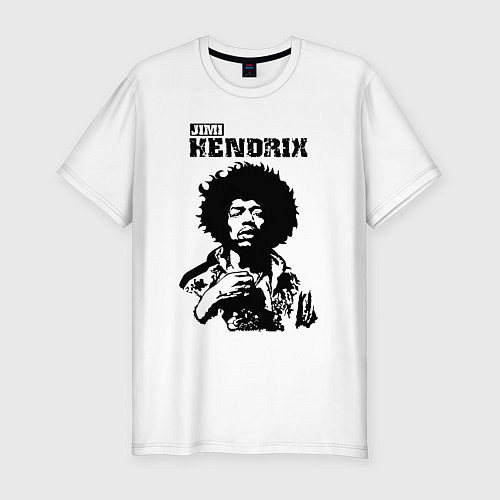 Мужская slim-футболка Johnny Allen Hendrix / Белый – фото 1