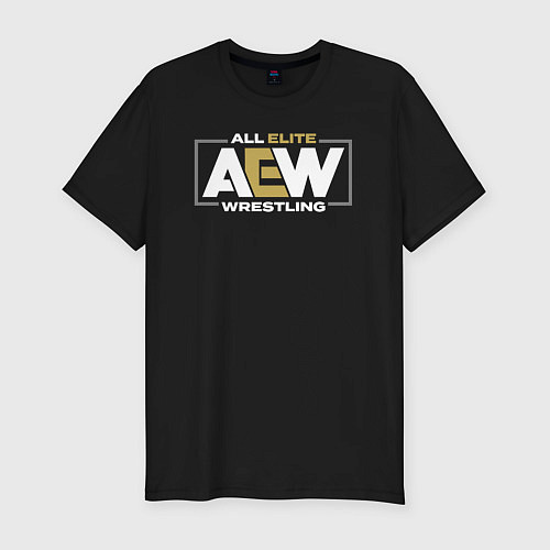 Мужская slim-футболка All Elite Wrestling AEW / Черный – фото 1