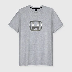 Футболка slim-fit Honda logo auto grey, цвет: меланж