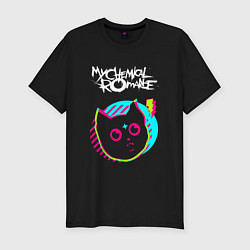 Футболка slim-fit My Chemical Romance rock star cat, цвет: черный