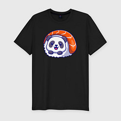 Футболка slim-fit Roll panda, цвет: черный