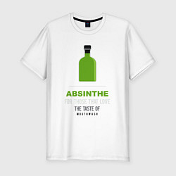 Мужская slim-футболка Абсент для тех кто любит
