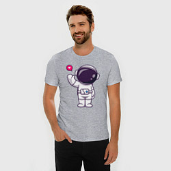 Футболка slim-fit Hello spaceman, цвет: меланж — фото 2