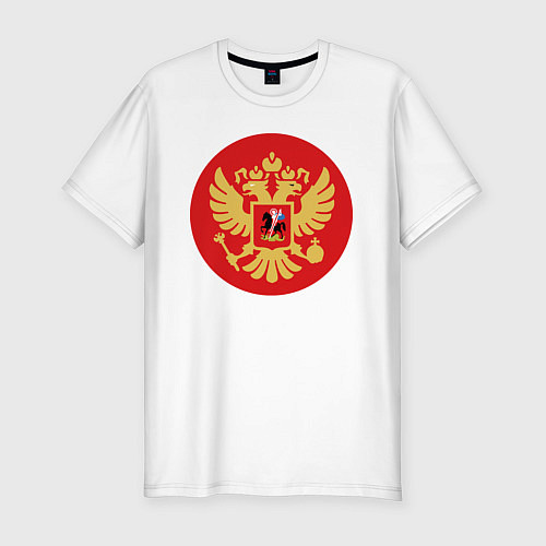 Мужская slim-футболка Класна Герб / Белый – фото 1