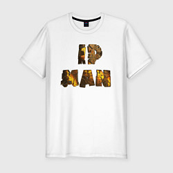 Футболка slim-fit IP Man gold, цвет: белый