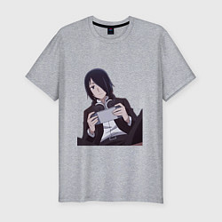 Мужская slim-футболка Госпожа Кагуя Исигами Ю