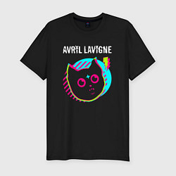 Футболка slim-fit Avril Lavigne rock star cat, цвет: черный