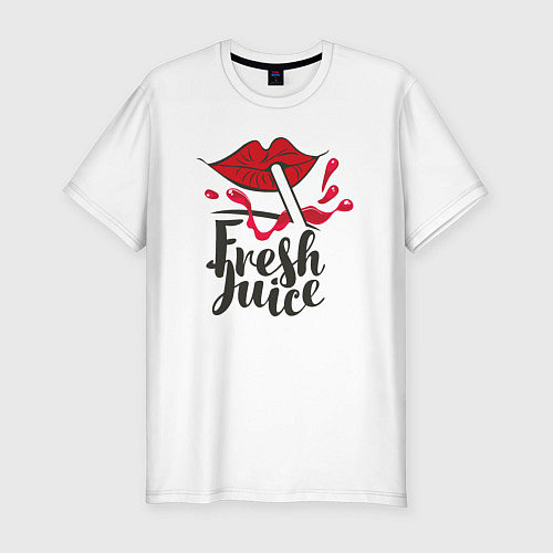 Мужская slim-футболка Fresh juice / Белый – фото 1