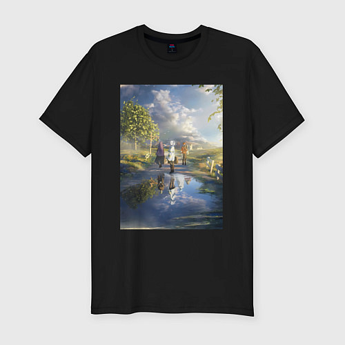 Мужская slim-футболка Провожающая в последний путь Фрирен / Черный – фото 1