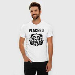 Футболка slim-fit Placebo - rock panda, цвет: белый — фото 2