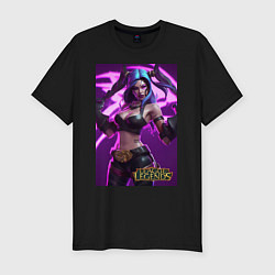 Футболка slim-fit League of Legends Akali Kda, цвет: черный