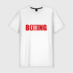 Мужская slim-футболка Бокс art