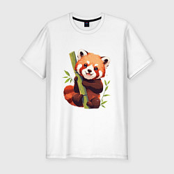 Мужская slim-футболка The Red Panda