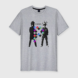 Футболка slim-fit Pet Shop Boys - duet from england, цвет: меланж
