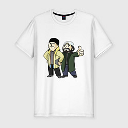 Футболка slim-fit Vault Jay and silent Bob, цвет: белый