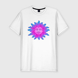 Мужская slim-футболка Холодное солнце