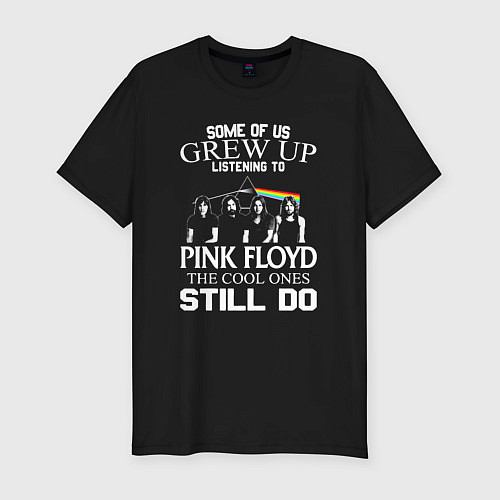 Мужская slim-футболка Pink Floyd tour / Черный – фото 1
