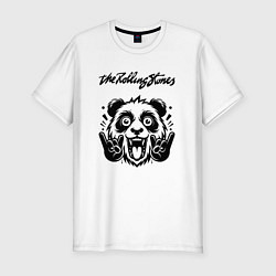 Футболка slim-fit Rolling Stones - rock panda, цвет: белый