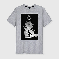 Футболка slim-fit Семь смертных грехов Мелиодас, цвет: меланж