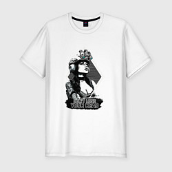 Футболка slim-fit Dont lose your head - military girl, цвет: белый