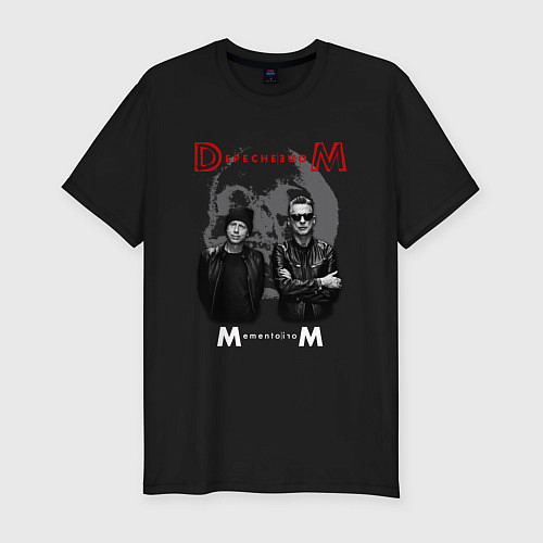 Мужская slim-футболка Depeche Mode - Memento mori tour band / Черный – фото 1
