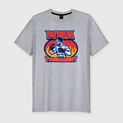Футболка slim-fit MMA турнир, цвет: меланж