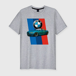 Мужская slim-футболка Родстер BMW Z4