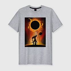 Футболка slim-fit Эсканор грех льва, цвет: меланж