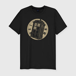 Футболка slim-fit Time tardis, цвет: черный