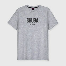 Футболка slim-fit Shuba, цвет: меланж