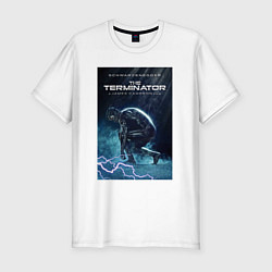 Мужская slim-футболка Терминатор из будущего