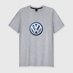 Футболка slim-fit Volvo logo, цвет: меланж