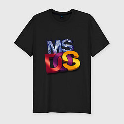 Футболка slim-fit Ms DOS, цвет: черный