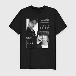 Футболка slim-fit Stray kids Minsung Lee know Han, цвет: черный