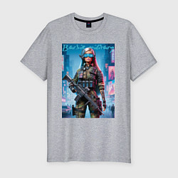 Футболка slim-fit Barbie military - special forces, цвет: меланж