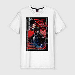 Футболка slim-fit Повесть о конце света Джек-потрошитель, цвет: белый