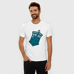 Футболка slim-fit Adventure tardis, цвет: белый — фото 2