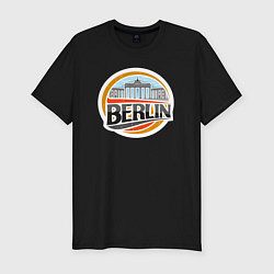 Футболка slim-fit Berlin, цвет: черный