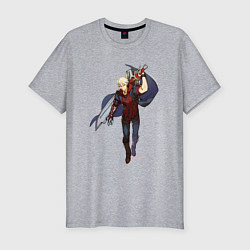 Футболка slim-fit Nero Devil may cry 4, цвет: меланж