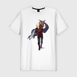 Футболка slim-fit Nero Devil may cry 4, цвет: белый